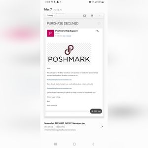 Potential scams on Poshmark.